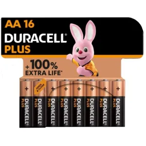 Plus Power 100 Alkaline Batterie Aa Lr6 16 Einheit von Duracell | Fesselliebe.de