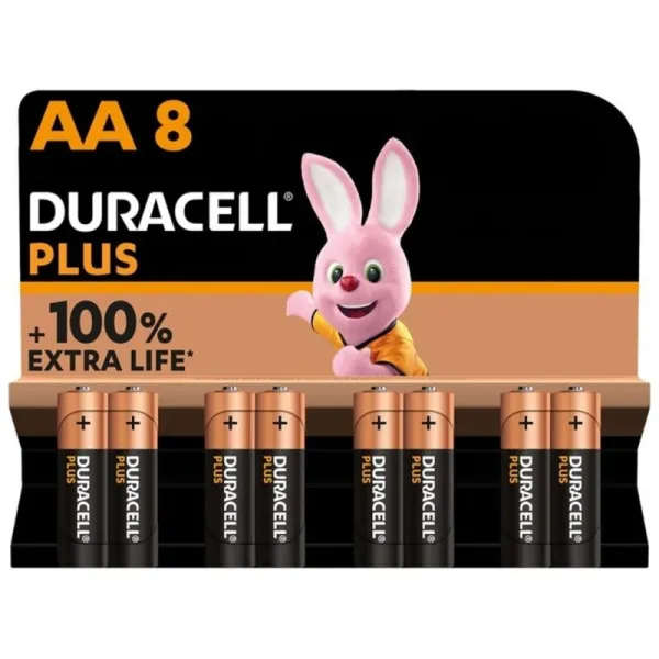Plus Power 100 Alkaline Batterie Aa Lr6 8 Einheit von Duracell | Fesselliebe.de