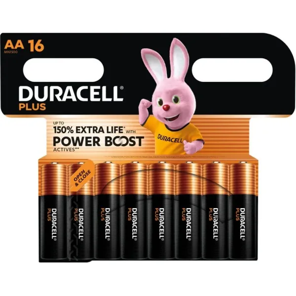 Plus Power Boost Aa Alkaline Batterie Lr6 Blister X 16 von Duracell | Fesselliebe.de