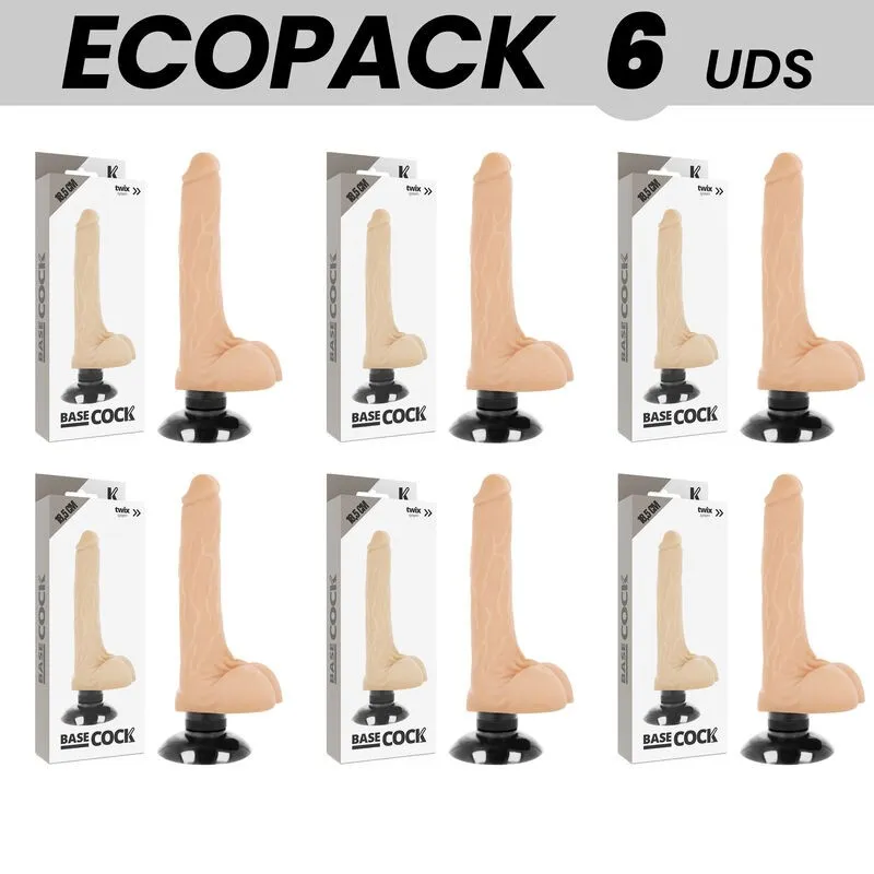 Basecock Realistischer Vibrator 2-1 natürlich 18,5 cm -O- 4 cm von Basecock | Fesselliebe.de