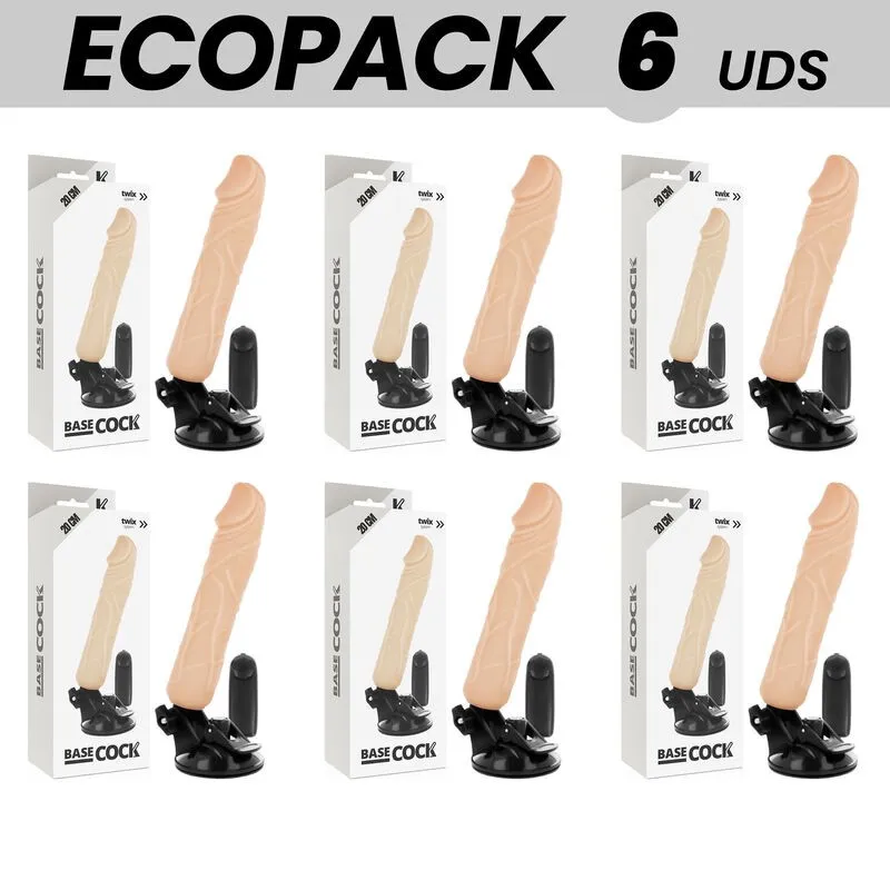 Basecock Realistischer Vibrator mit Fernbedienung natürlicher 20 cm -O- 4 cm von Basecock | Fesselliebe.de