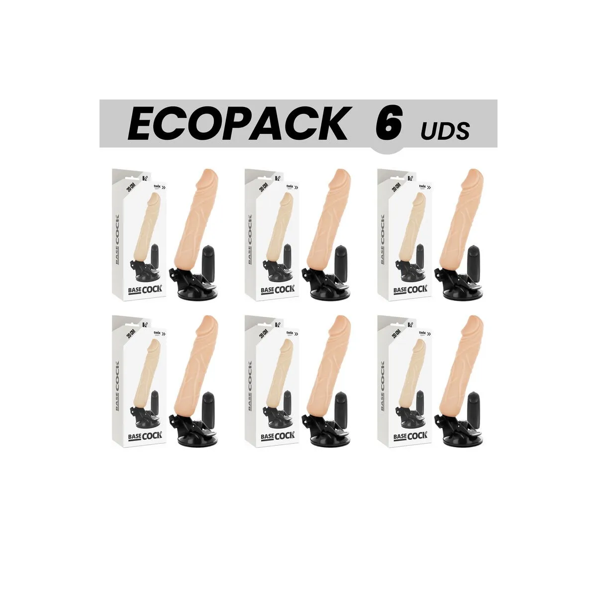 Basecock Realistischer Vibrator mit Fernbedienung natürlicher 20 cm -O- 4 cm von Basecock | Fesselliebe.de