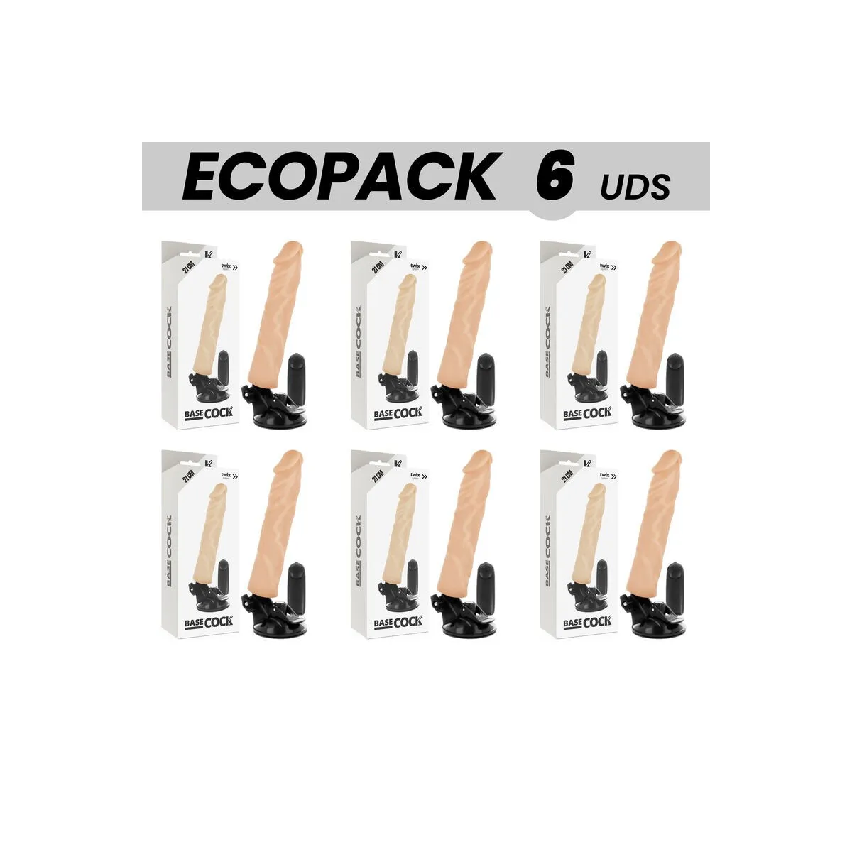 Basecock Realistischer Vibrator mit Fernbedienung natürlicher 21 cm -O- 4 cm von Basecock | Fesselliebe.de