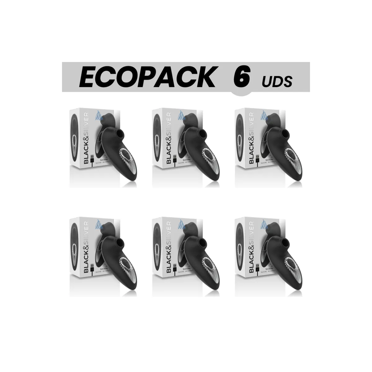 Black&Silver Drake Deluxe Sucking Vibe wiederaufladbares Silikon Schwarz von Black&Silver | Fesselliebe.de