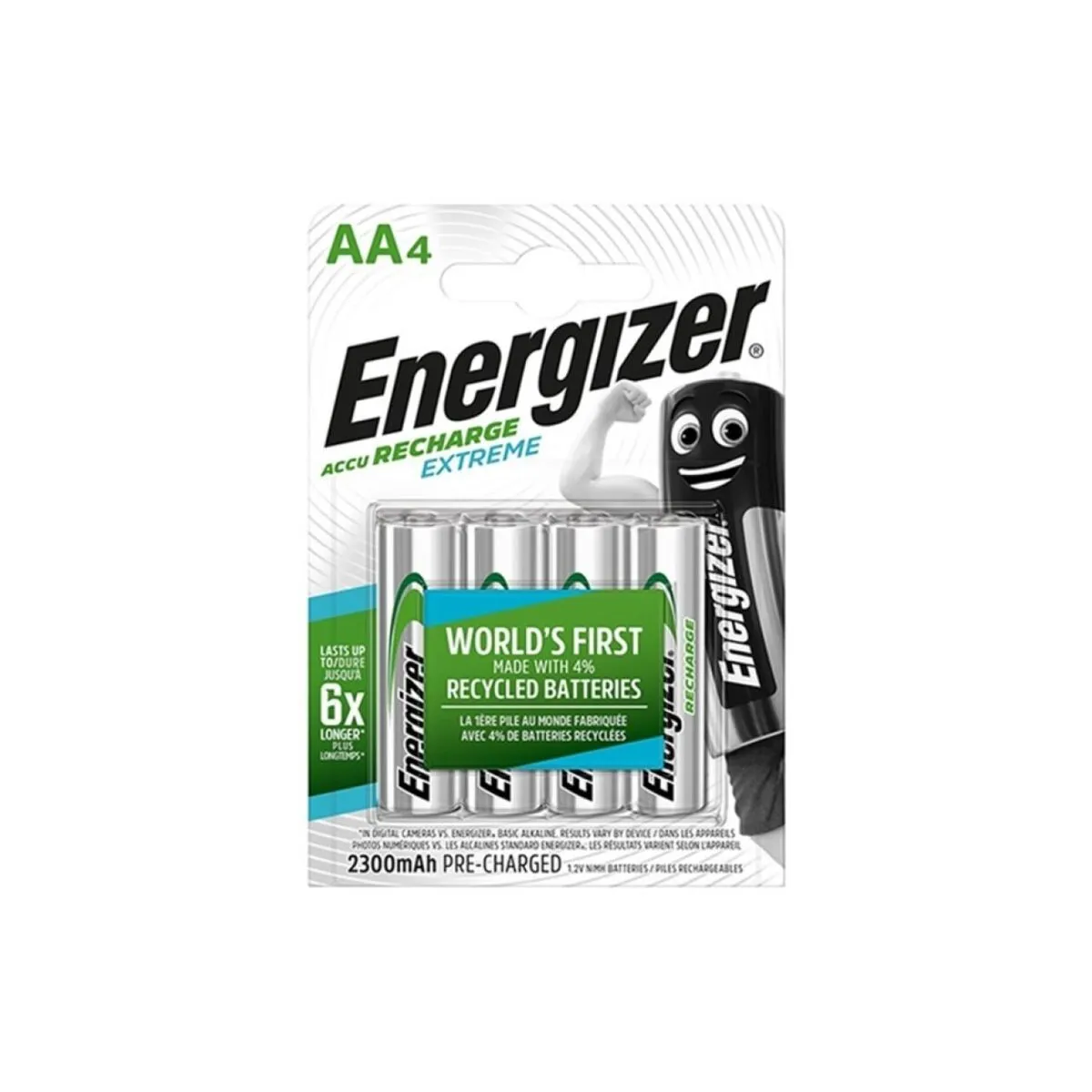 Extreme wiederaufladbare Batterie Hr6 Aa 2300 Mah 4 Einheit von Energizer | Fesselliebe.de