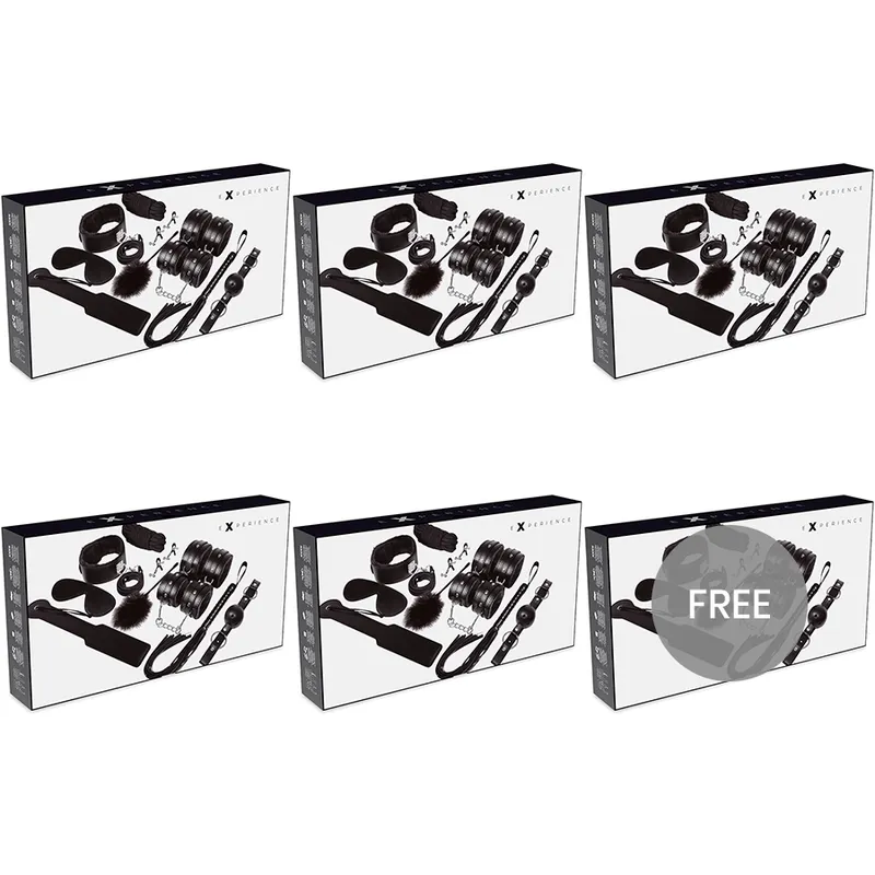 Bdsm-Fetisch-Kit Schwarz Serie 5+1 Kostenlos von Experience | Fesselliebe.de