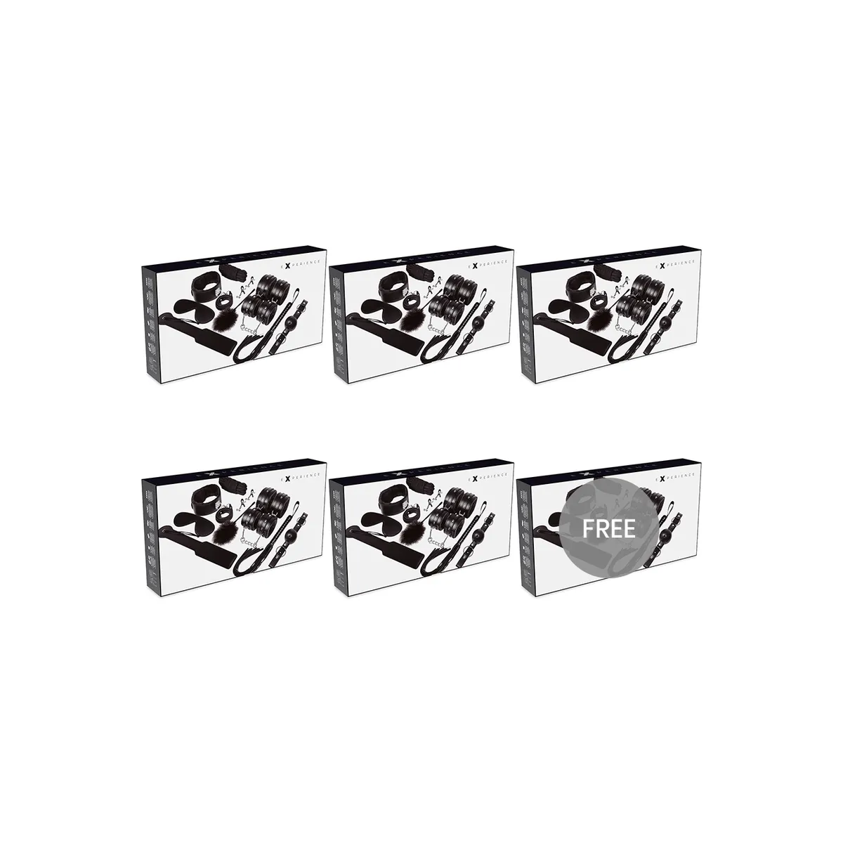 Bdsm-Fetisch-Kit Schwarz Serie 5+1 Kostenlos von Experience | Fesselliebe.de