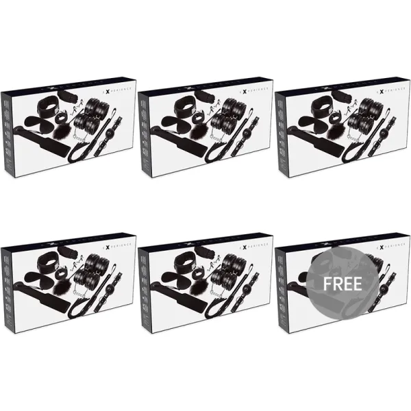 Bdsm-Fetisch-Kit Schwarz Serie 5+1 Kostenlos von Experience | Fesselliebe.de