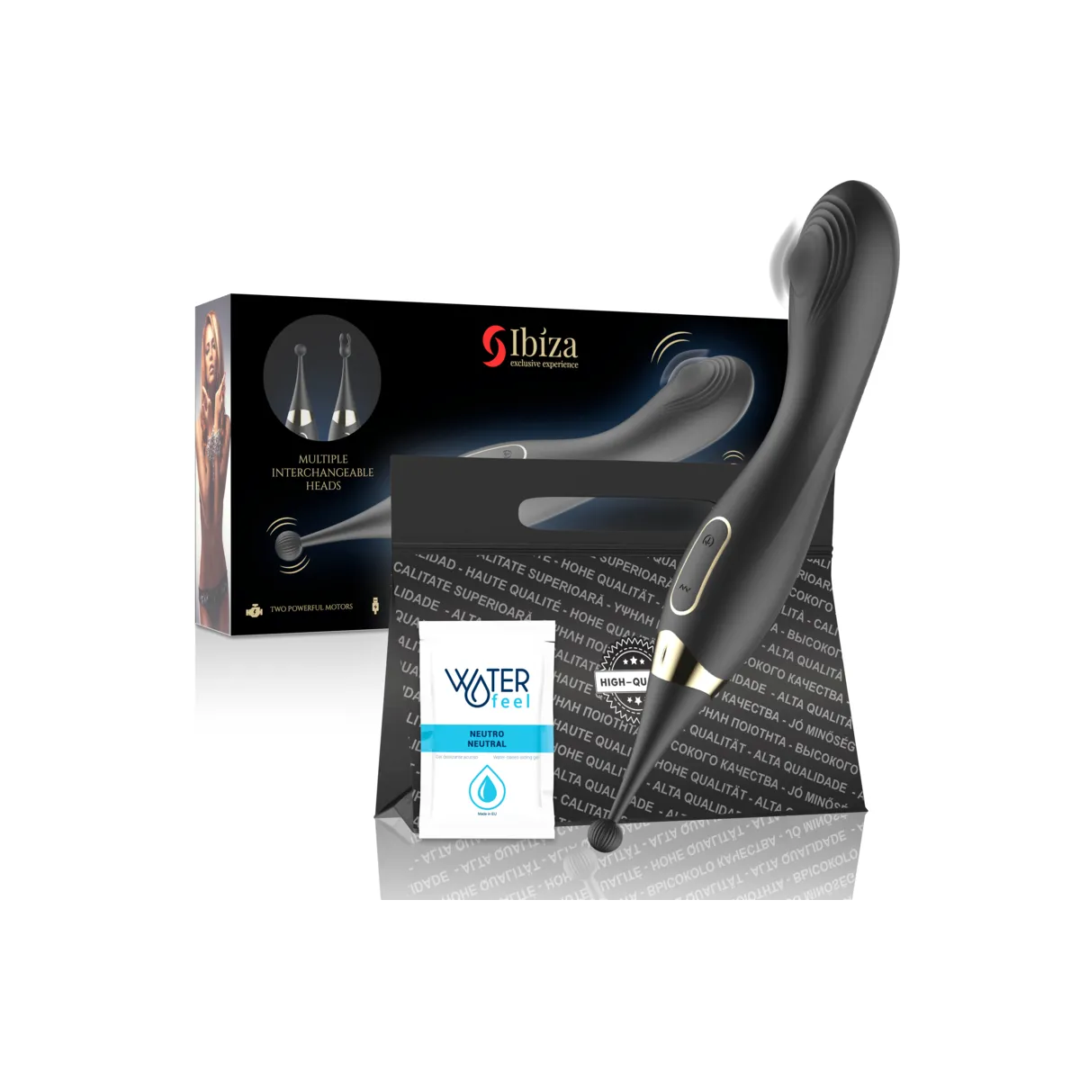 Austauschbarer Klitoresstimulator und Pulsations-G-Punkt-Vibrator von Ibiza | Fesselliebe.de