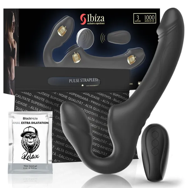 Riemenloser Vibrator mit Fernbedienungs-Druckknopf von Ibiza | Fesselliebe.de