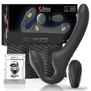 Riemenloser Vibrator mit Fernbedienungs-Druckknopf von Ibiza | Fesselliebe.de