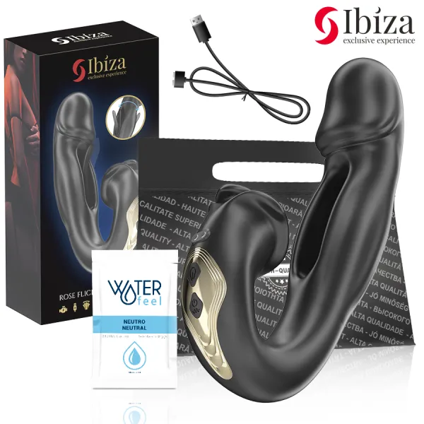 Rose Vibrator Schnappeffekt und Klitoris-Stimulator von Ibiza | Fesselliebe.de