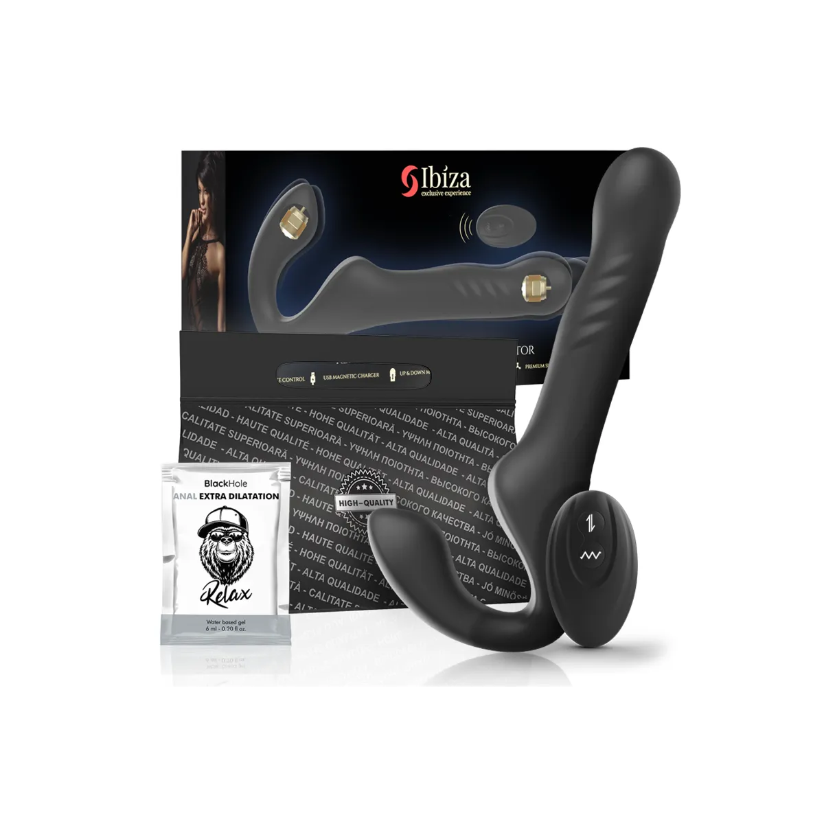 Trgerloser Vibrator mit Fernbedienung Up & Down von Ibiza | Fesselliebe.de