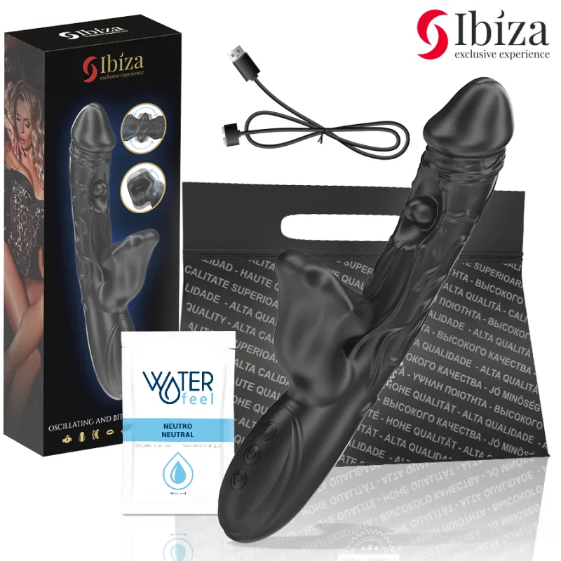 Vibrator und Klitoris-Stimulator mit Beiss- und Rotationseffekt von Ibiza | Fesselliebe.de