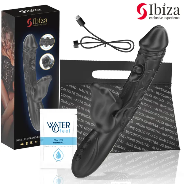 Vibrator und Klitoris-Stimulator mit Beiss- und Rotationseffekt von Ibiza | Fesselliebe.de