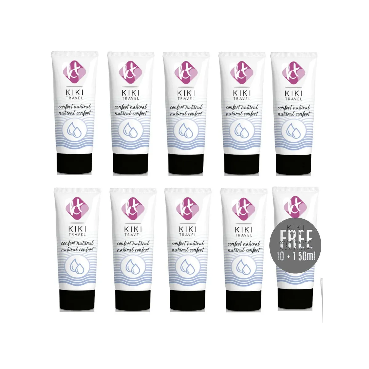 Confort natürliches Gleitmittel 50 ml 10 + 1 Kostenlos von Kikí Travel | Fesselliebe.de