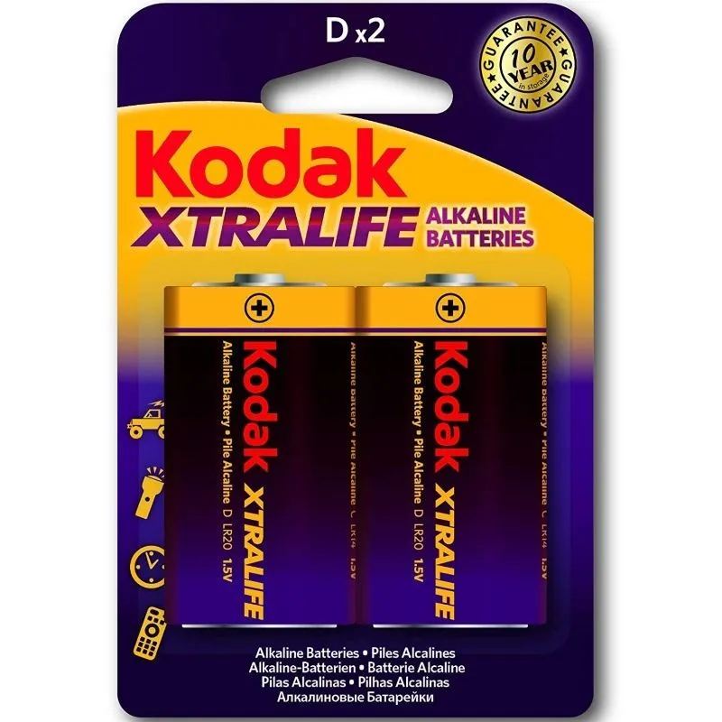 Xtralife Alkaline Batteries Lr20 D Lr20 1,5v von Kodak | Fesselliebe.de