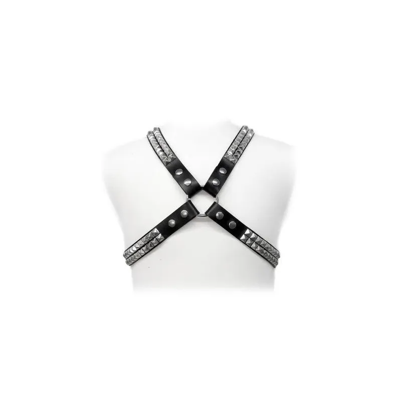 Pyramid-Stift-Harness von Leather Body | Fesselliebe.de