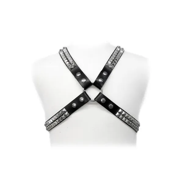 Pyramid-Stift-Harness von Leather Body | Fesselliebe.de