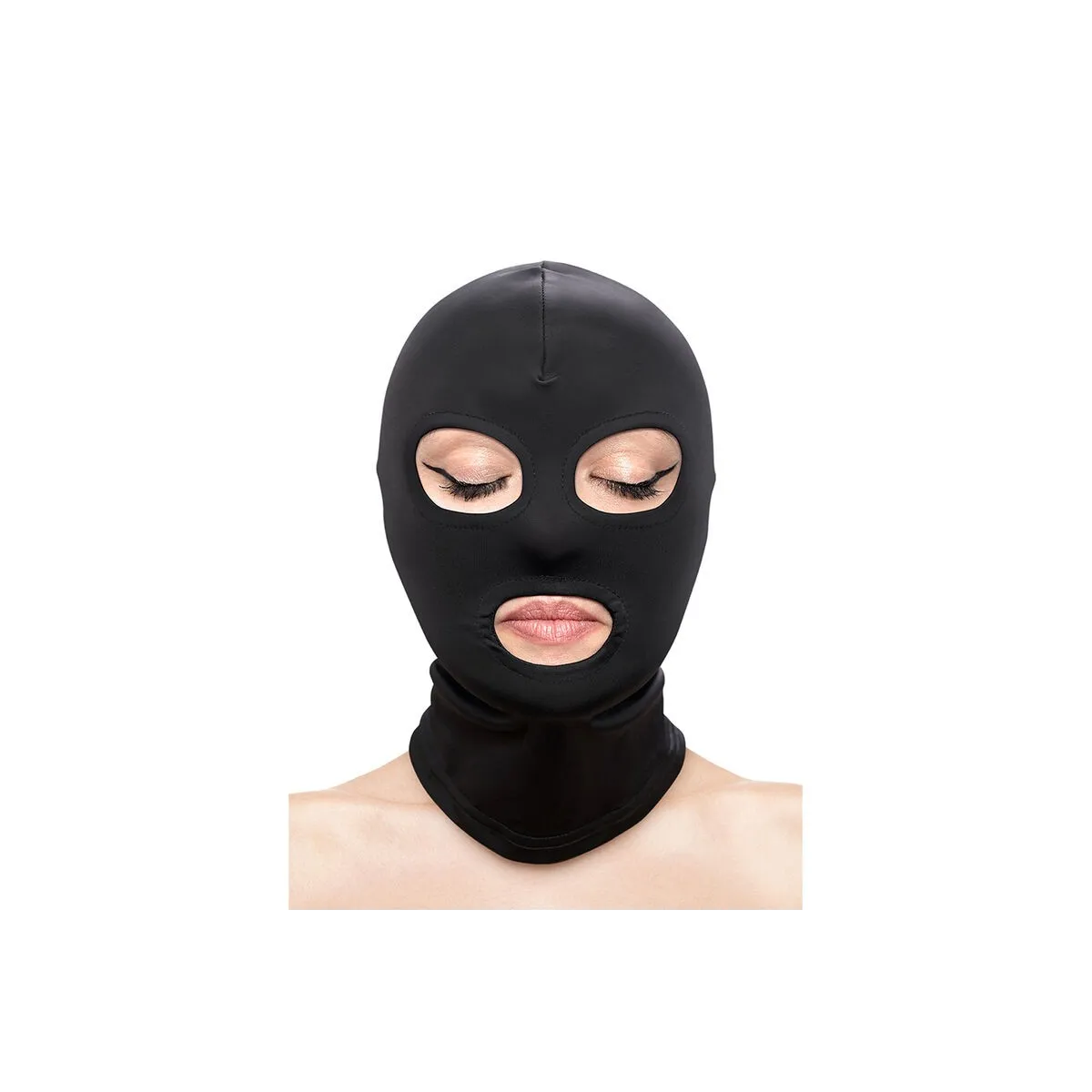 Fetish & Fashion Augen- und Mundmaske Nylon Schwarz von Ns Novelties | Fesselliebe.de