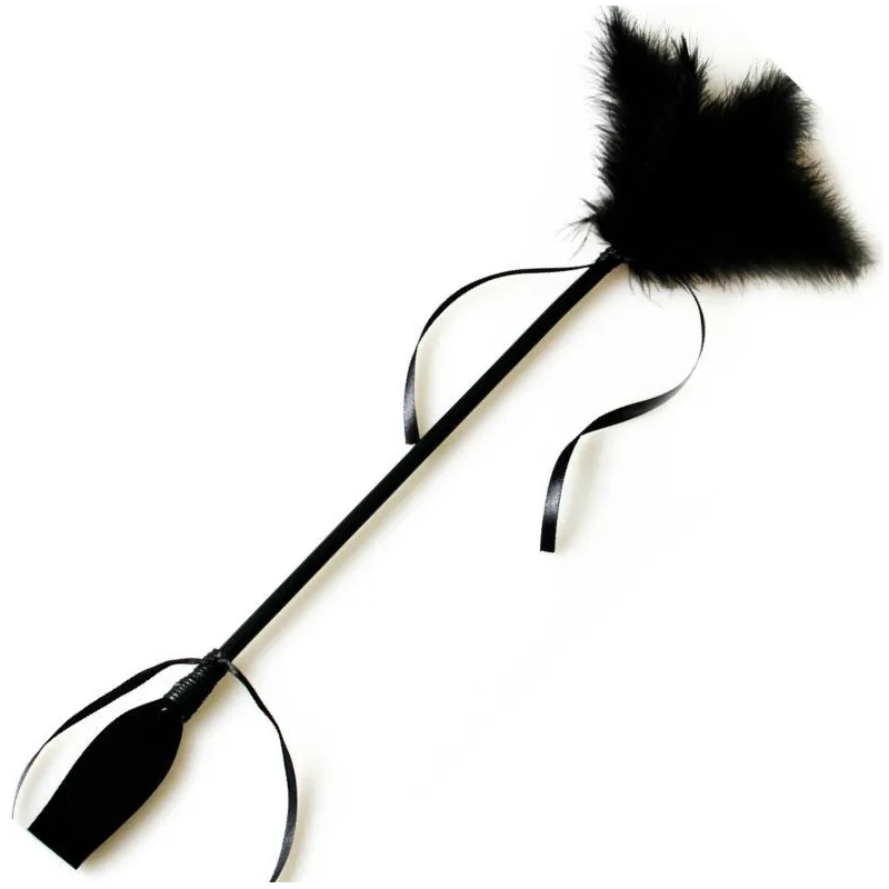 Whip & Tickle Schwarz von Secretplay 100% Fetish | Fesselliebe.de