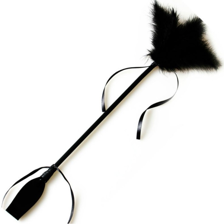 Whip & Tickle Schwarz von Secretplay 100% Fetish | Fesselliebe.de