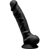 Modell 1 Realistischer Penis Premium Silexpan Silikon Schwarz 17,5 cm von Silexd | Fesselliebe.de