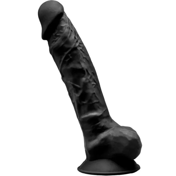 Modell 1 Realistischer Penis Premium Silexpan Silikon Schwarz 23 cm von Silexd | Fesselliebe.de