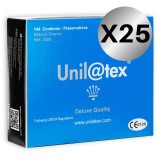 Natürliche Kondome Packung 25 X 144 Stück von Unilatex | Fesselliebe.de