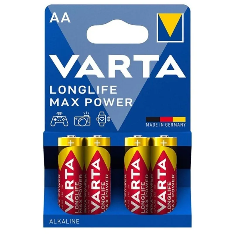 Max Power Alkaline Batterie Aa Lr6 4 Einheit von Varta | Fesselliebe.de