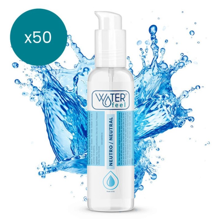 Natürliches Gleitmittel 150 ml Packung 50 Stück von Waterfeel | Fesselliebe.de