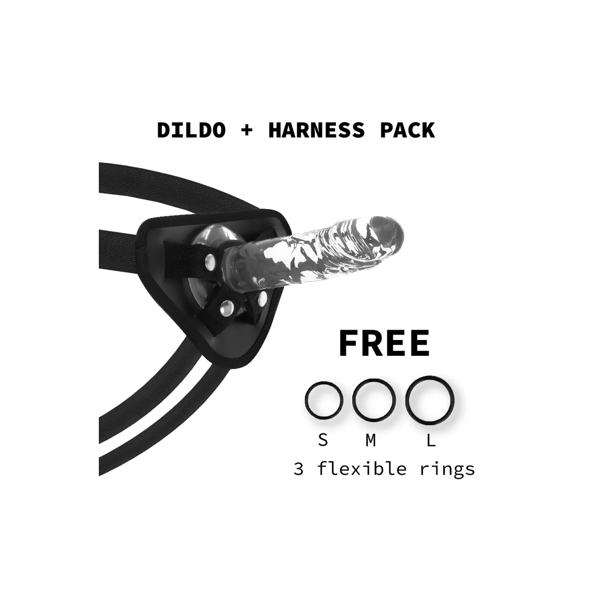 Geschirr + Klarer Hahn 18 cm -O- 4 cm von X Ray | Fesselliebe.de