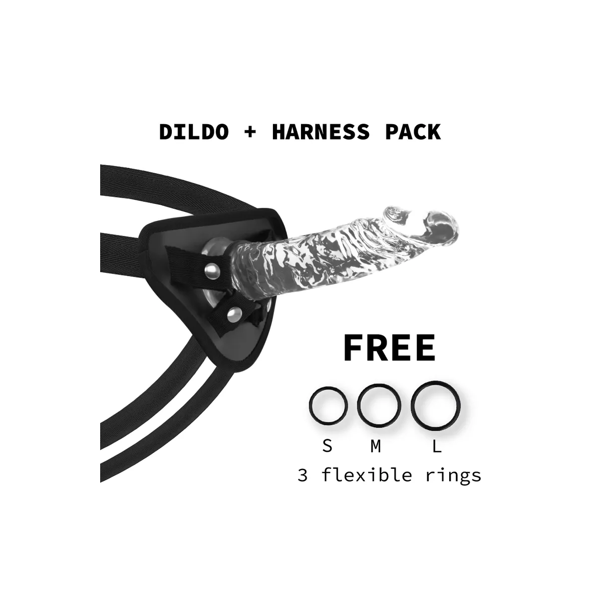 Geschirr + Klarer Hahn 19 cm -O- 4 cm von X Ray | Fesselliebe.de