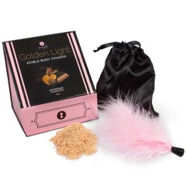 Golden Light Kit Aphrodisiakum, Essbares Schokoladenpulver & Feder von Secretplay 100% Games | Fesselliebe.de