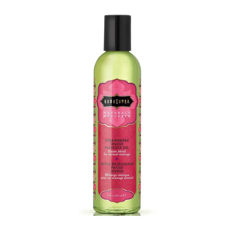 Naturals Göttliches Erdbeermassageöl 236ml von Kamasutra Cosmetics | Fesselliebe.de