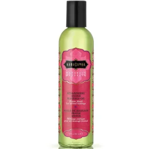Naturals Göttliches Erdbeermassageöl 236ml von Kamasutra Cosmetics | Fesselliebe.de