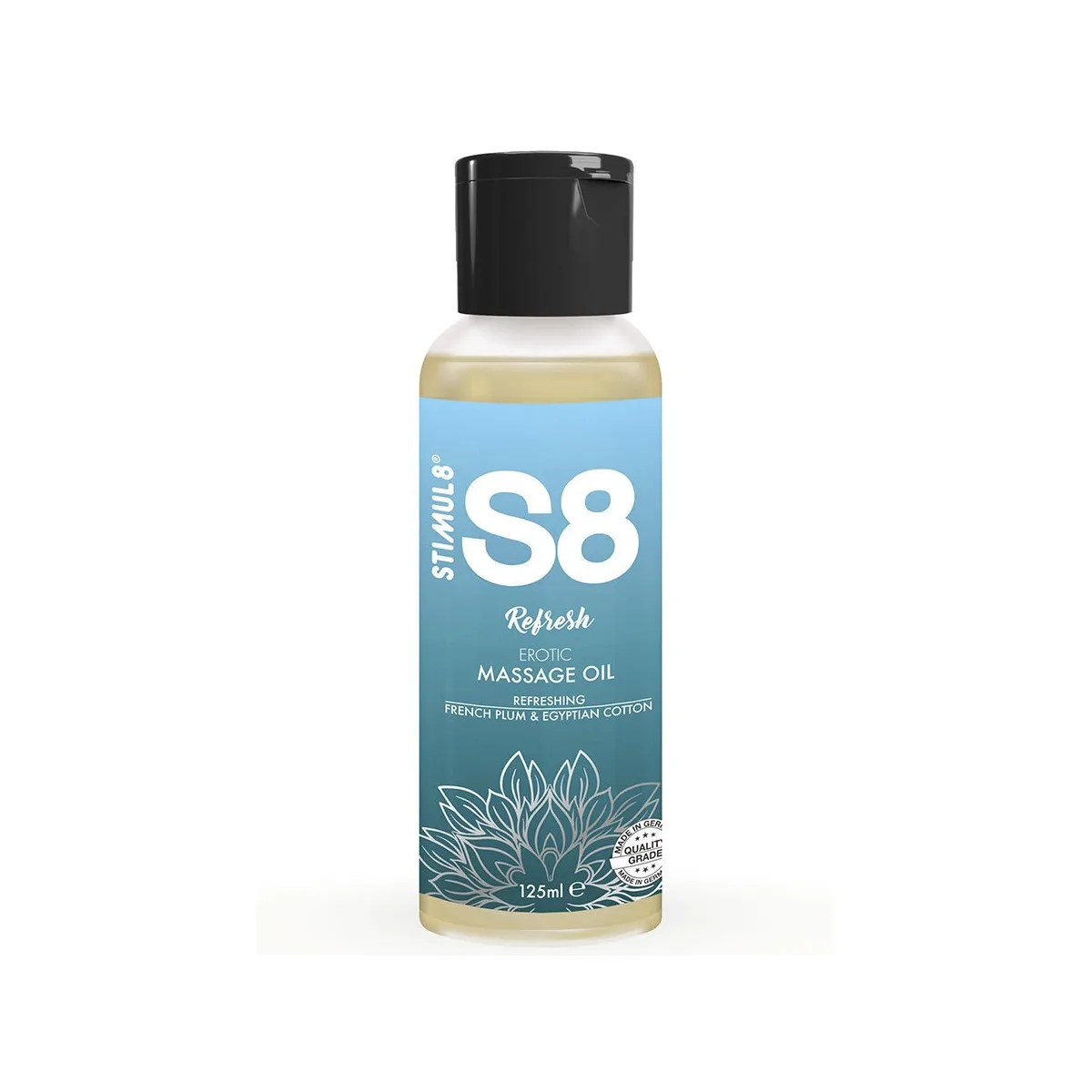 S8 Refresh Baumwollmassageöl 125 ml von Stimul8 | Fesselliebe.de