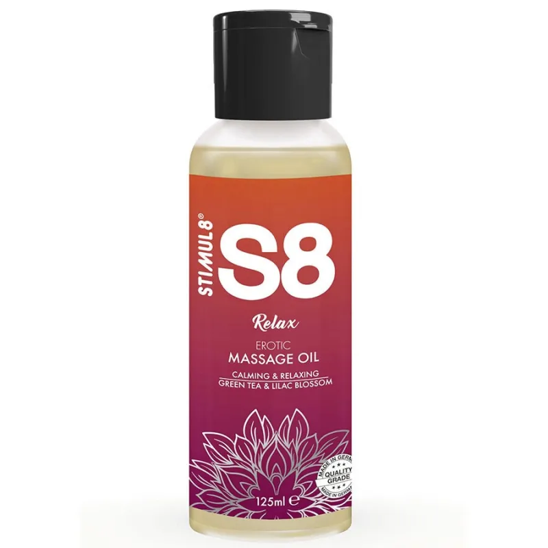 S8 Relax Grüner Tee Massageöl 125 ml von Stimul8 | Fesselliebe.de