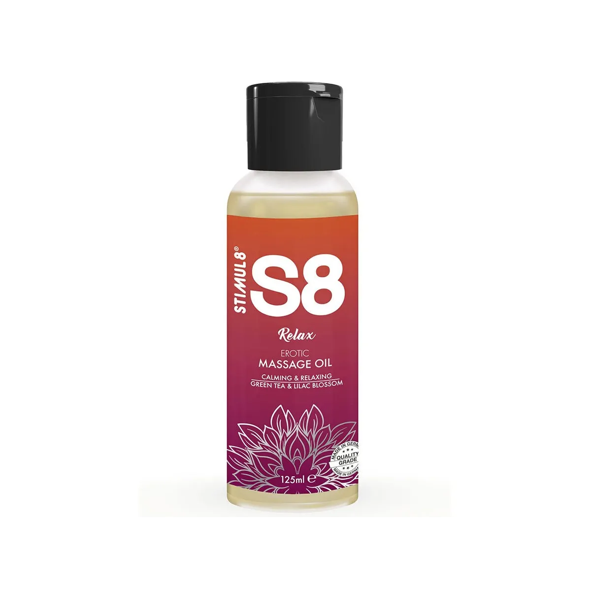 S8 Relax Grüner Tee Massageöl 125 ml von Stimul8 | Fesselliebe.de