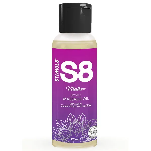 S8 Vitalisierendes Limetten-Massageöl 125 ml von Stimul8 | Fesselliebe.de