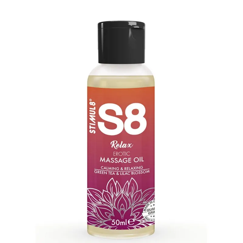 S8 Relax Erotisches Massageöl Grüner Tee 50 ml von Stimul8 | Fesselliebe.de
