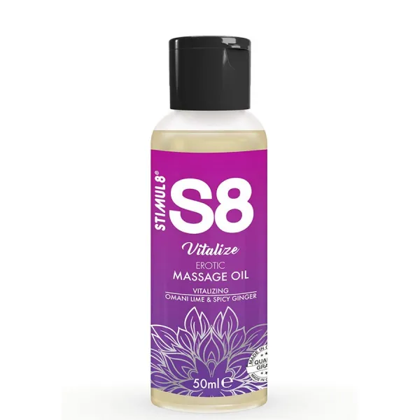 S8 Vitalisierendes Erotisches Massageöl Limette 50 ml von Stimul8 | Fesselliebe.de