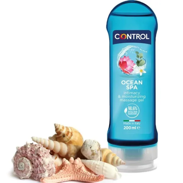2 In 1 Massage & Vergnügen Mittelmeer 200 ml von Control Lubes | Fesselliebe.de
