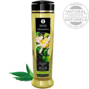 Bio Massageöl Grüner Tee 240 ml von Shunga Oils | Fesselliebe.de