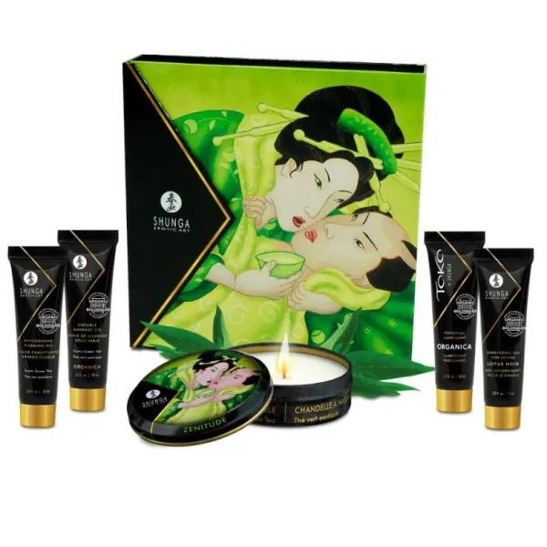 Secret Geisha Bio-Grüntee-Set von Shunga Kits | Fesselliebe.de