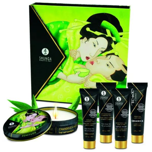 Secret Geisha Bio-Grüntee-Set von Shunga Kits | Fesselliebe.de
