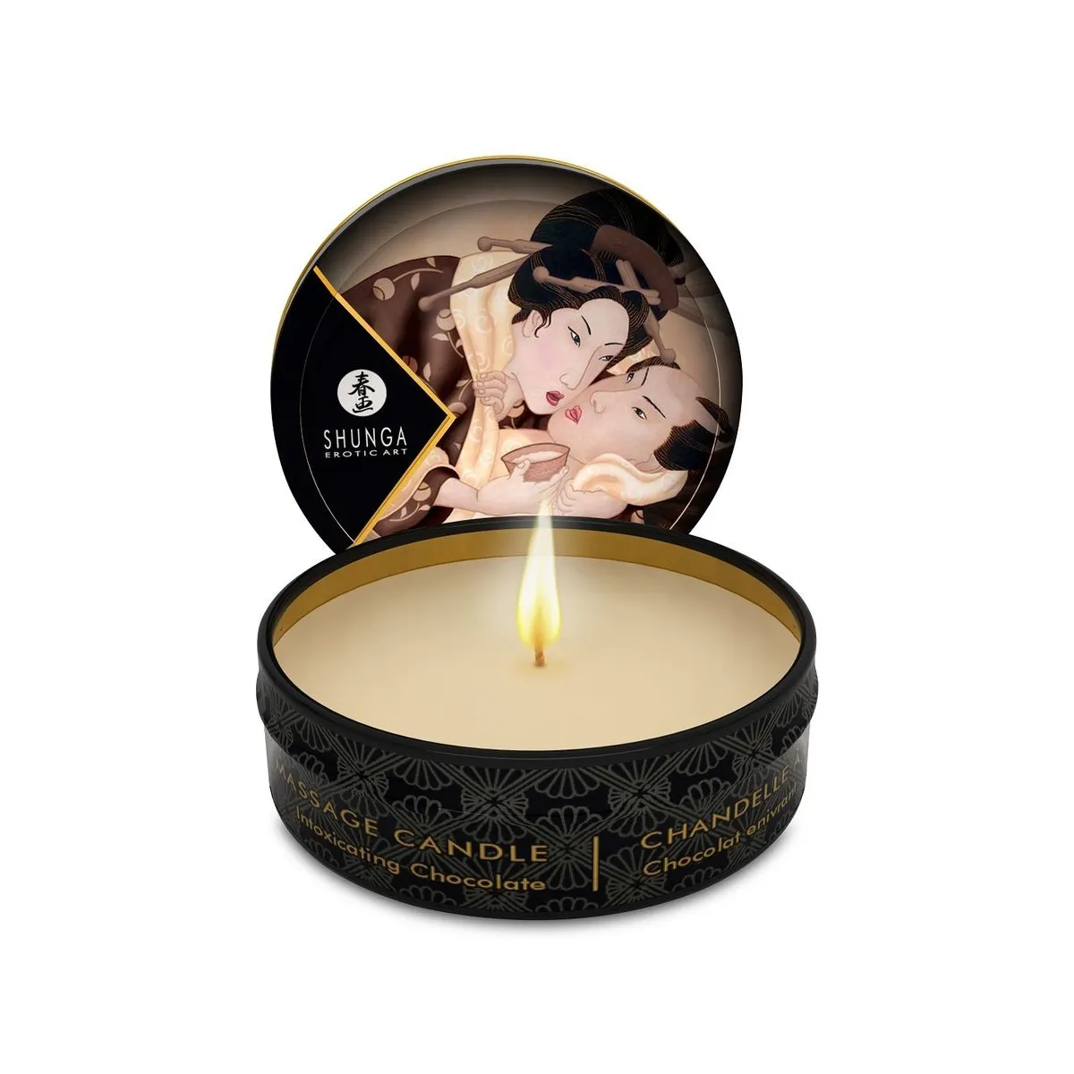Mini Caress By Candelight Schokoladenmassagekerze 30 ml von Shunga Candles | Fesselliebe.de