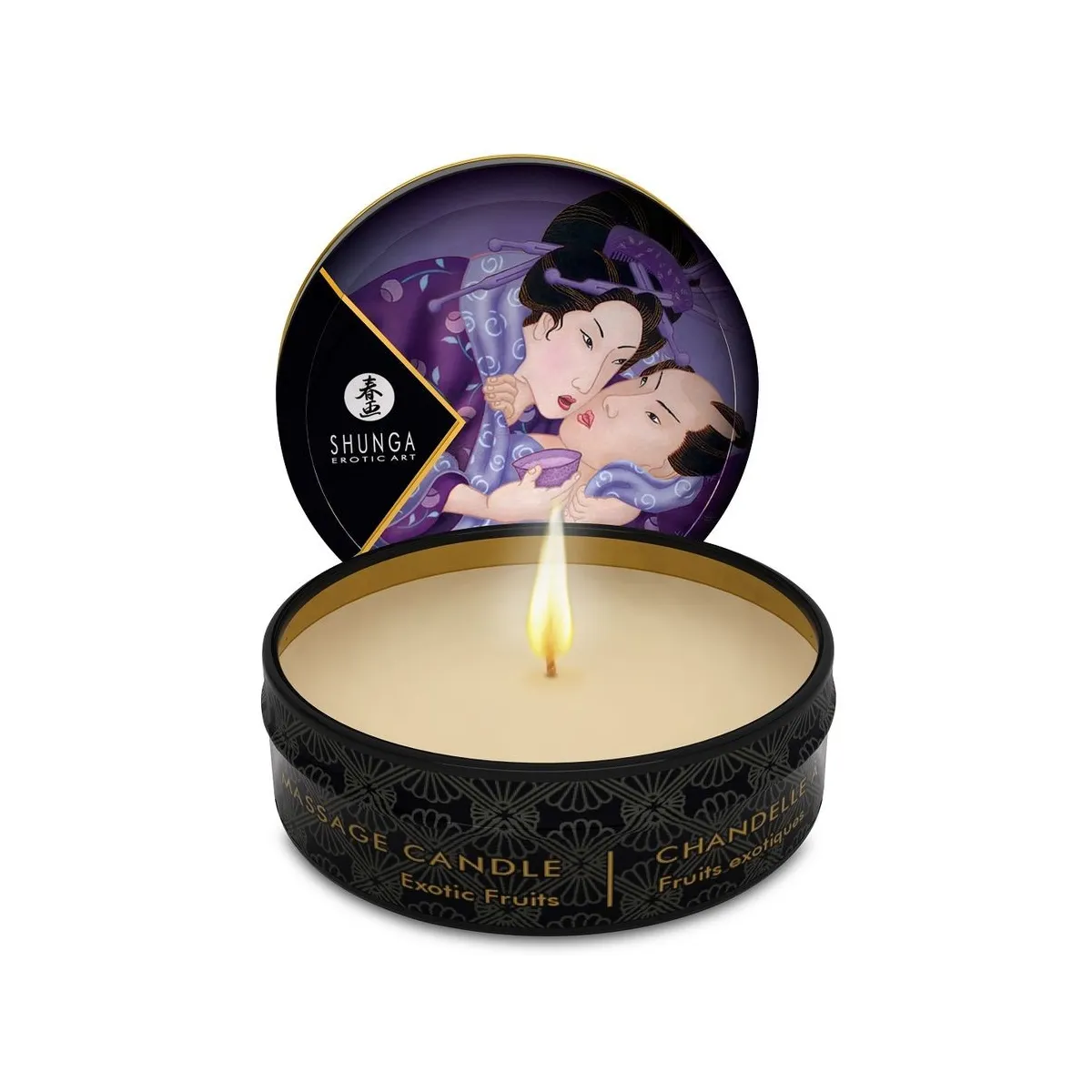 Mini Caress By Candelight Exotische Fruchtmassagekerze 30 ml von Shunga Candles | Fesselliebe.de