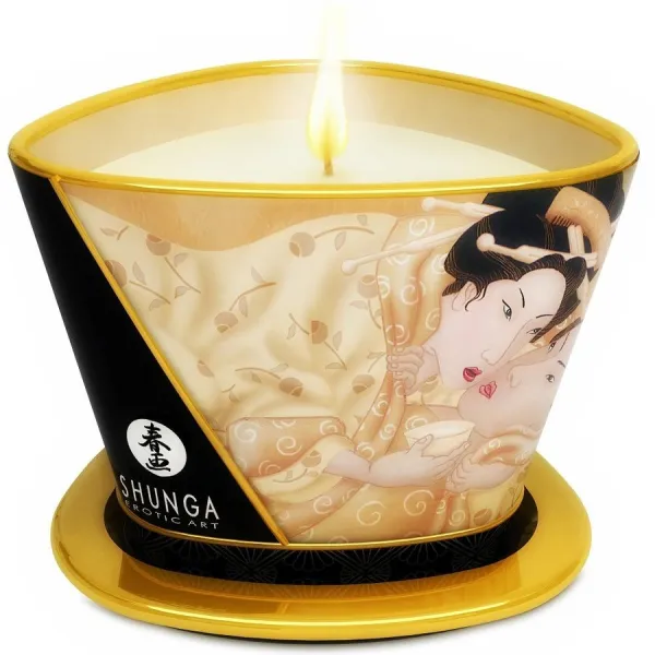 Mini Caress By Candelight Vanille Massagekerze 170 ml von Shunga Candles | Fesselliebe.de