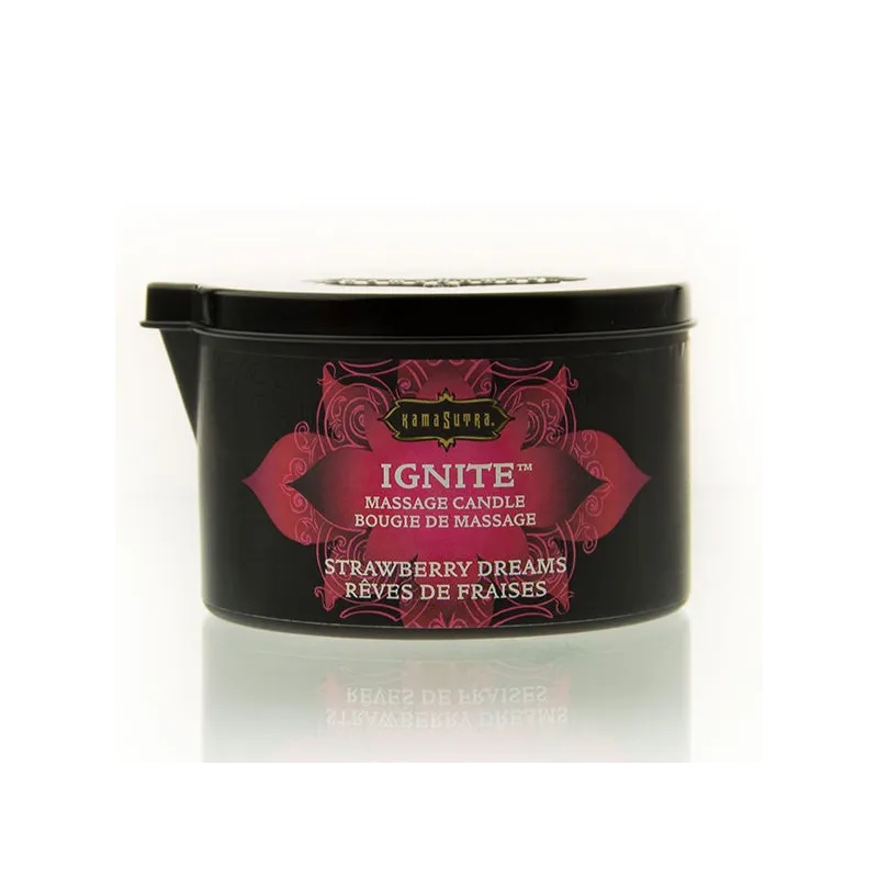 Strawberry Dreams Massagekerze 170 Gr von Kamasutra Cosmetics | Fesselliebe.de
